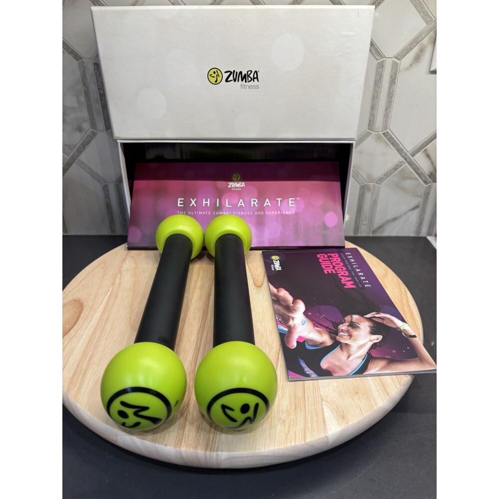 ZUMBA Fitness Exhilarate Body Shaping System (DVDS, Program Guide & Sticks)